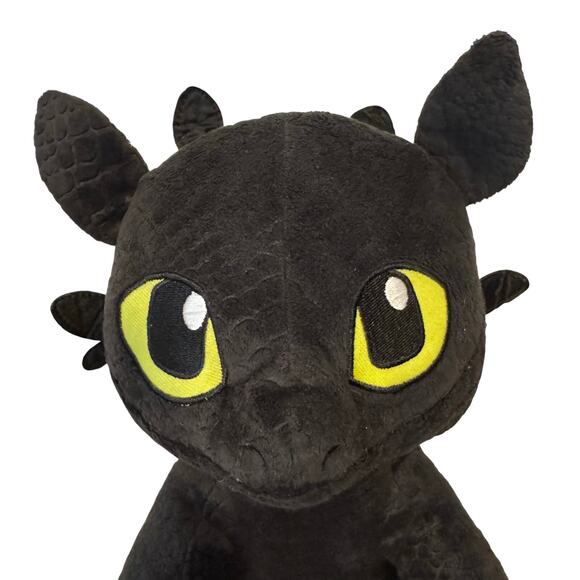 Build-A-Bear How to Train Your Dragon Toothless Plush 15” Black Toy Gift Animal - Picture 4 of 13